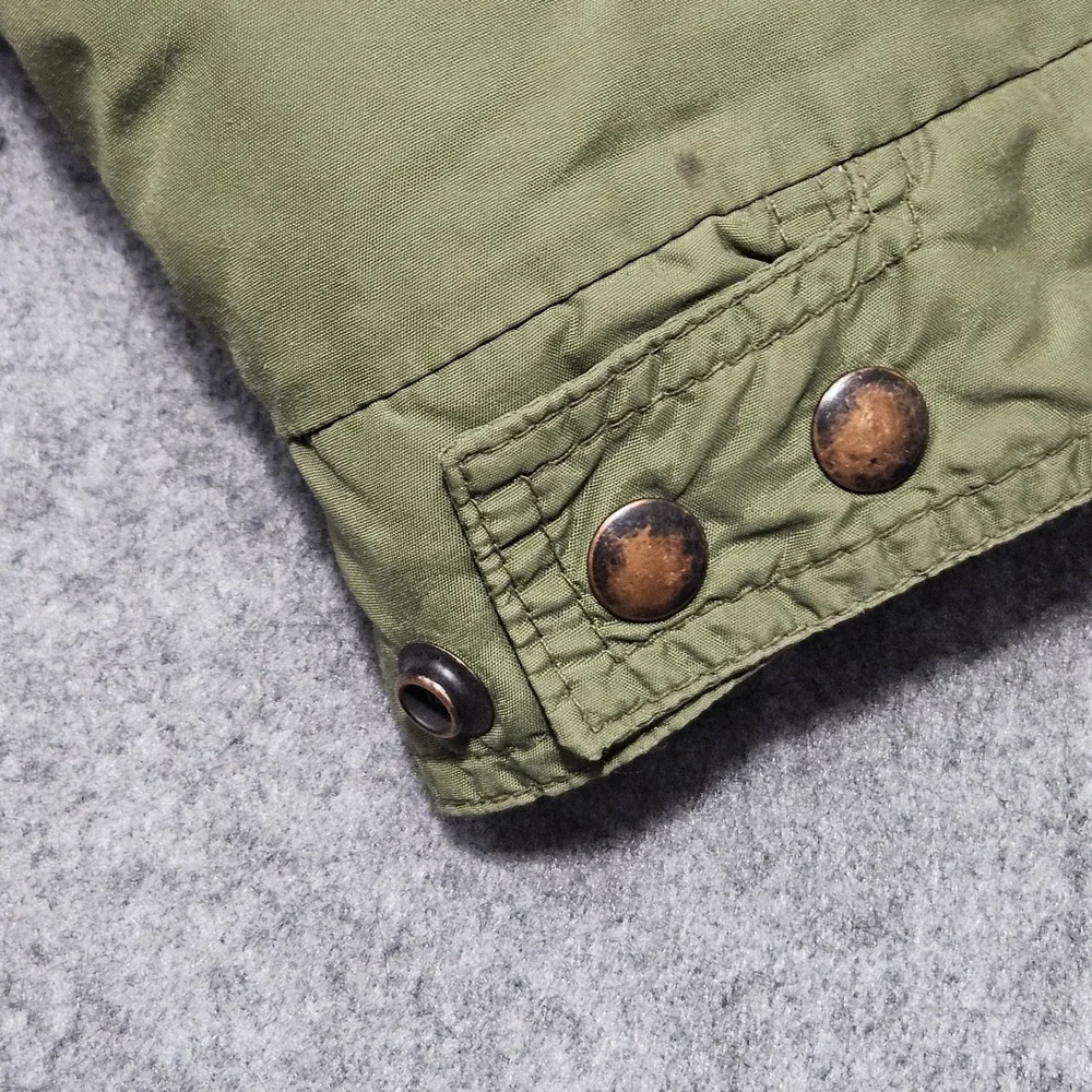 VTG Wiggys Lamilite Insulated Puffer Parka Jacket GREEN Adult XL Made In USA